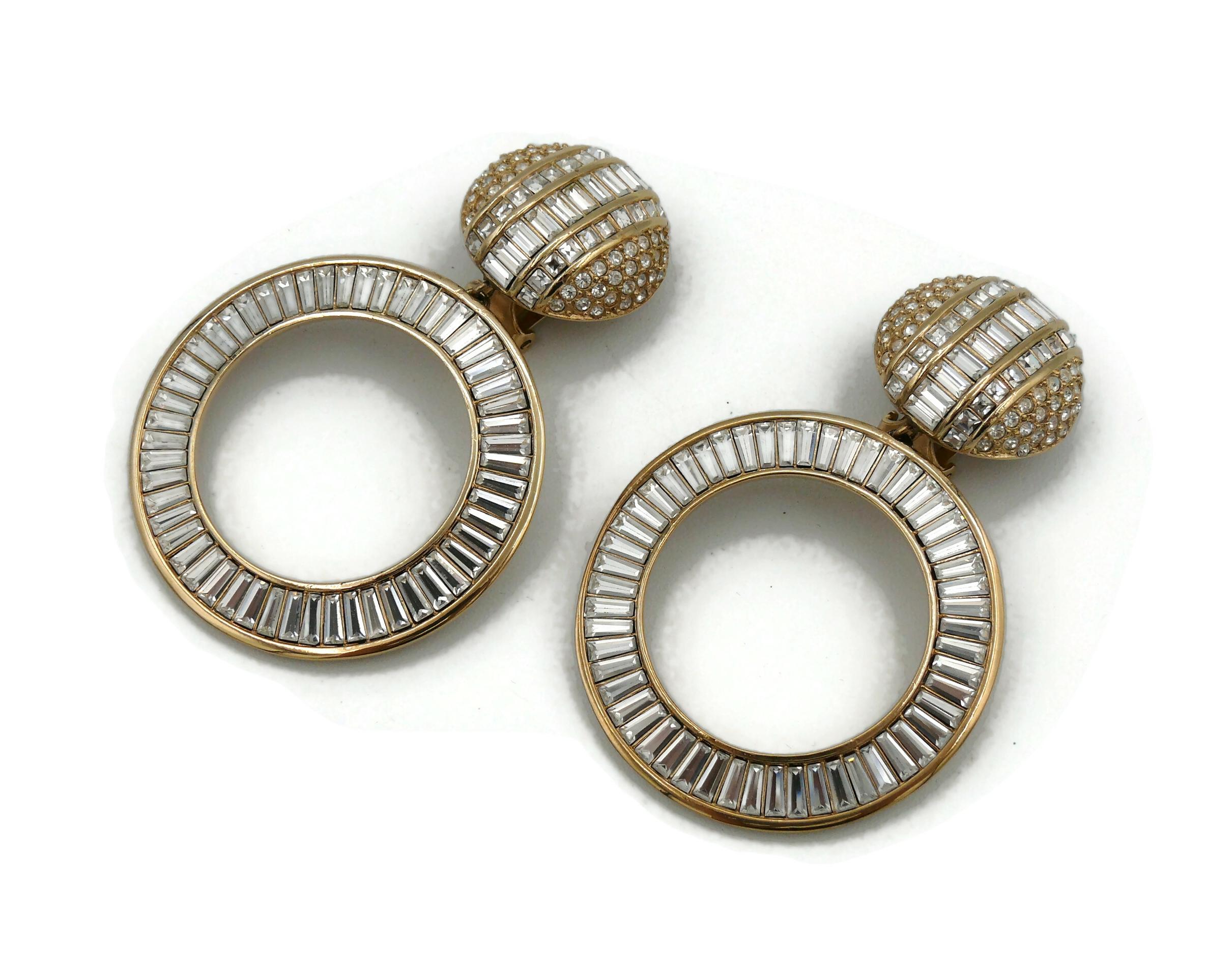christian dior hoop earrings
