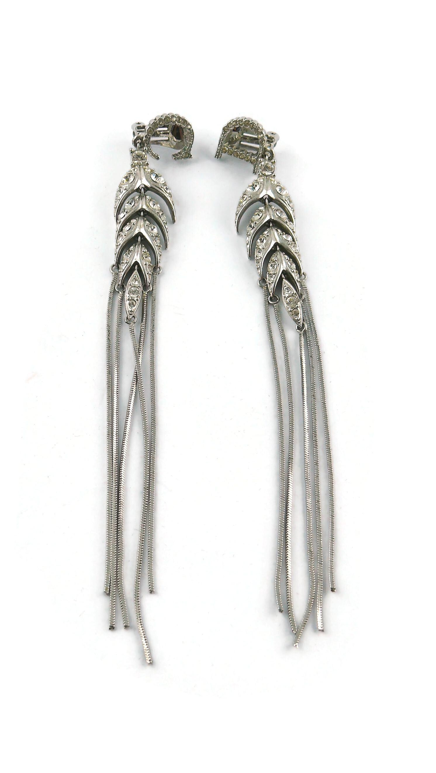 dior chain earrings