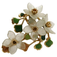 CHRISTIAN DIOR Vintage Floral Brooch