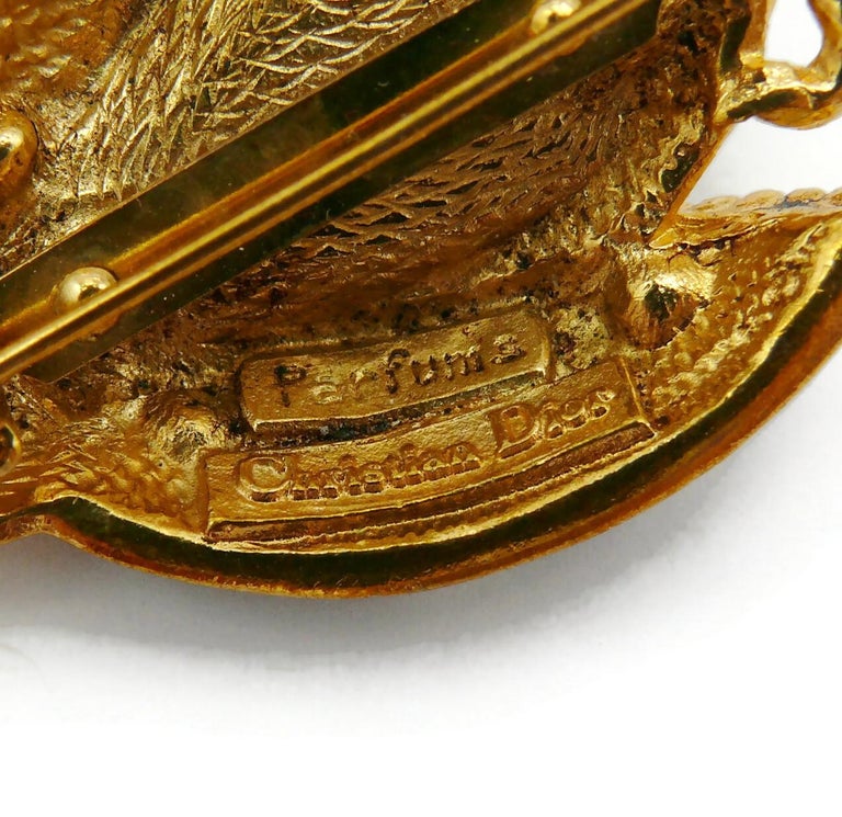 CHRISTIAN DIOR Vintage Jewelled Ladybug Brooch at 1stDibs | dior