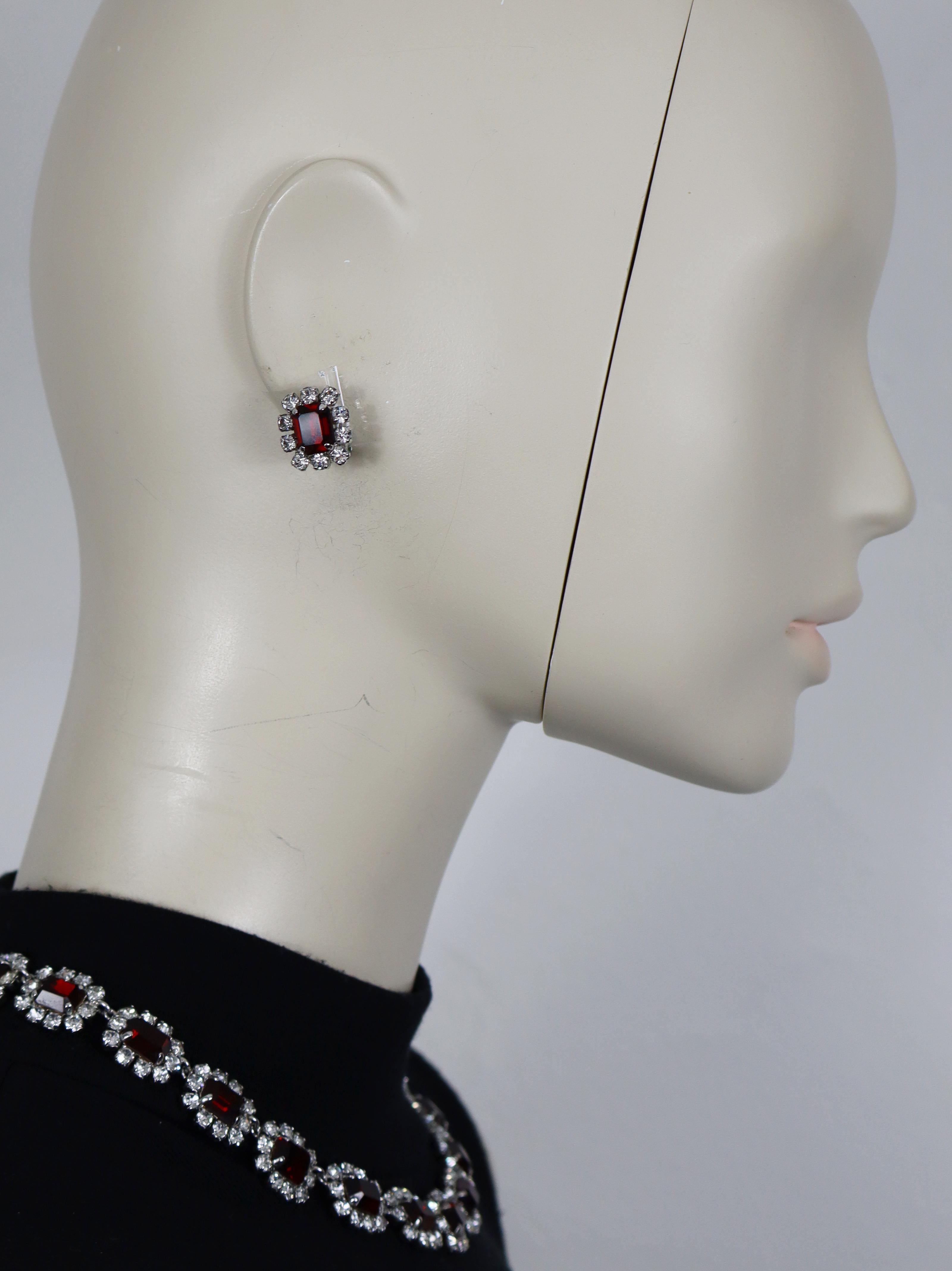 CHRISTIAN DIOR Vintage Jewelled Necklace and Earrings Set, 1966 For Sale 4