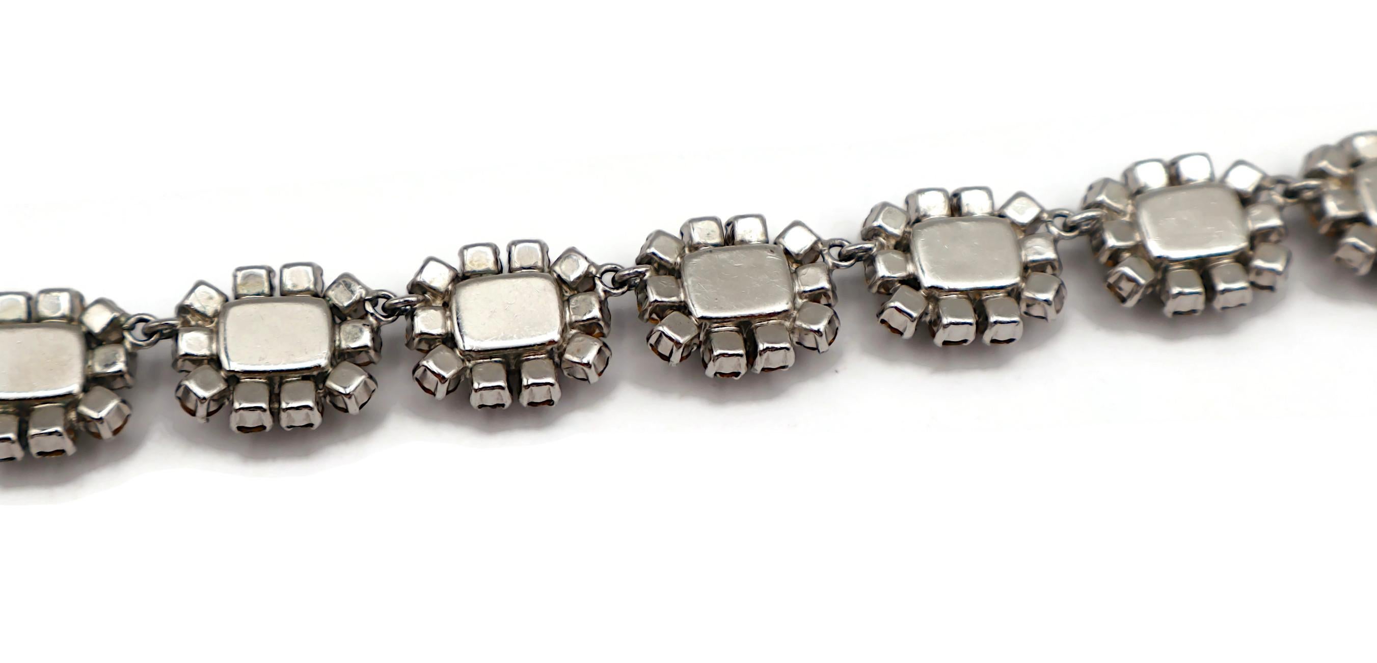 CHRISTIAN DIOR Vintage Jewelled Necklace and Earrings Set, 1966 For Sale 8
