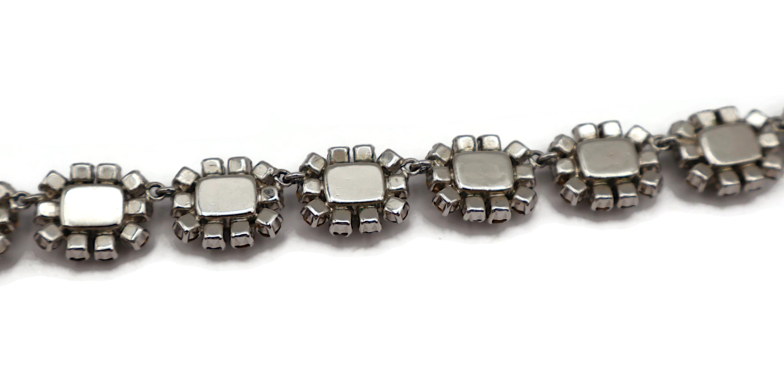 CHRISTIAN DIOR Vintage Jewelled Necklace and Earrings Set, 1966 For Sale 10