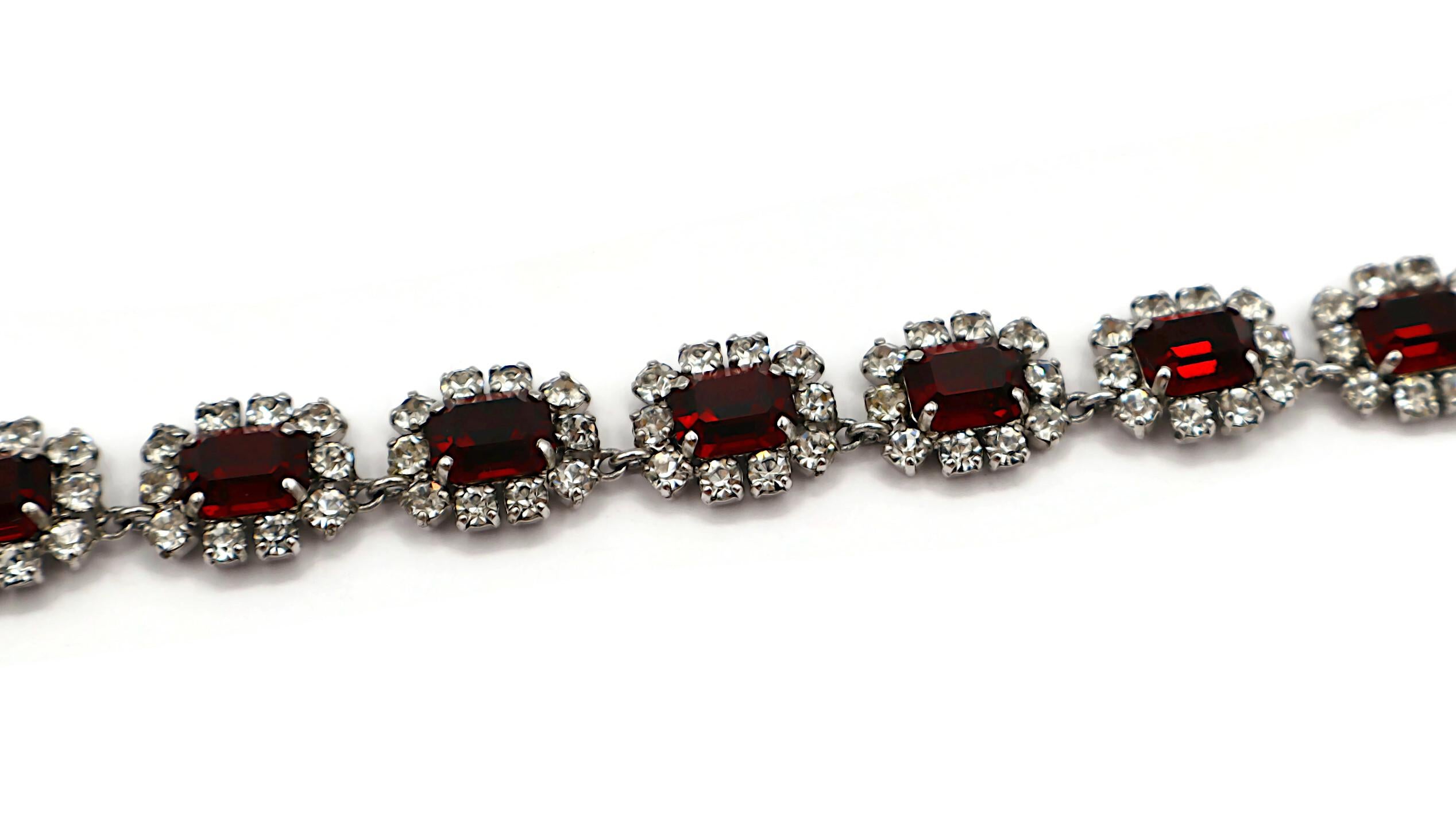 Women's CHRISTIAN DIOR Vintage Jewelled Necklace and Earrings Set, 1966 For Sale