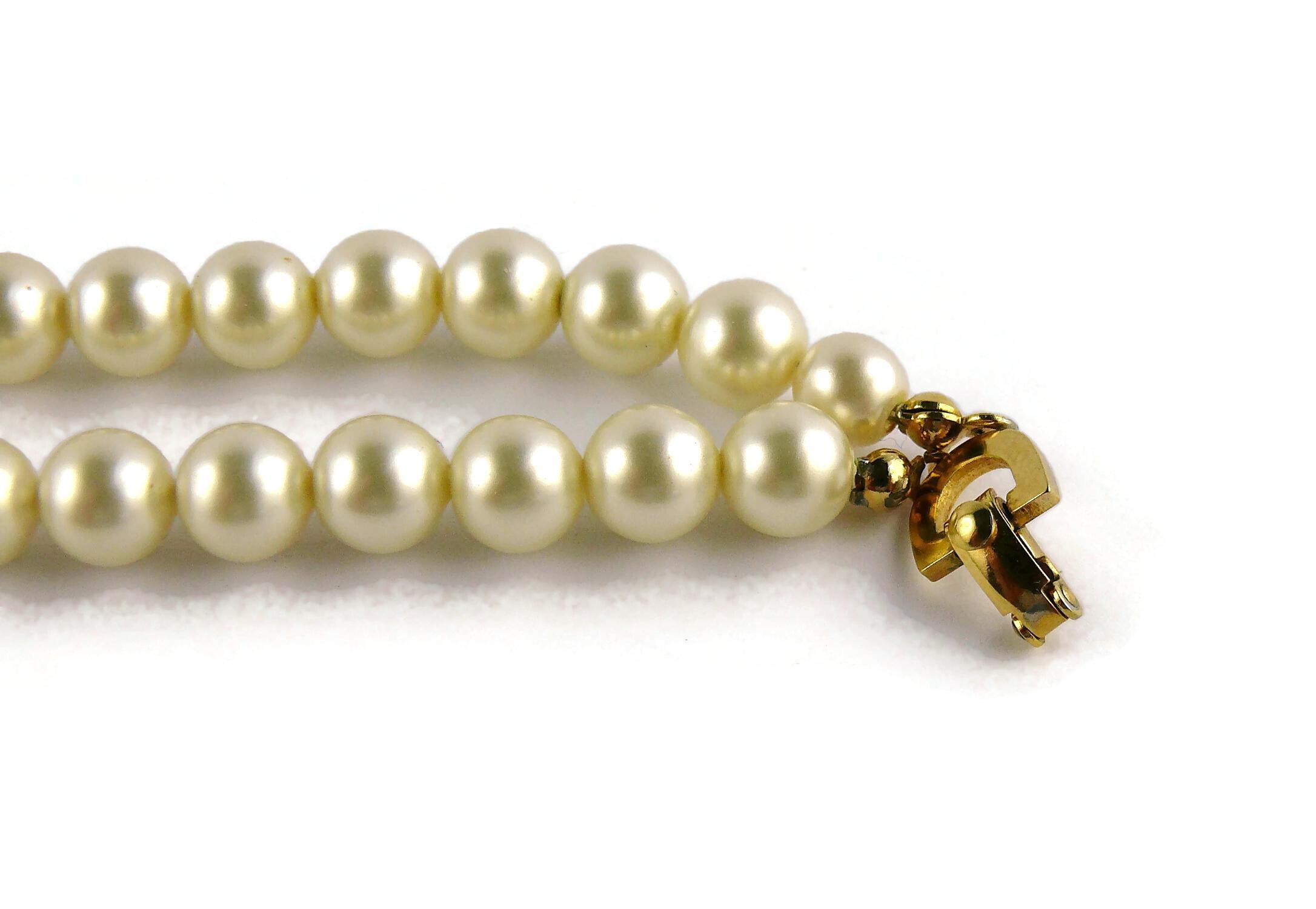 Women's Christian Dior Vintage Jewelled Pearl Necklace