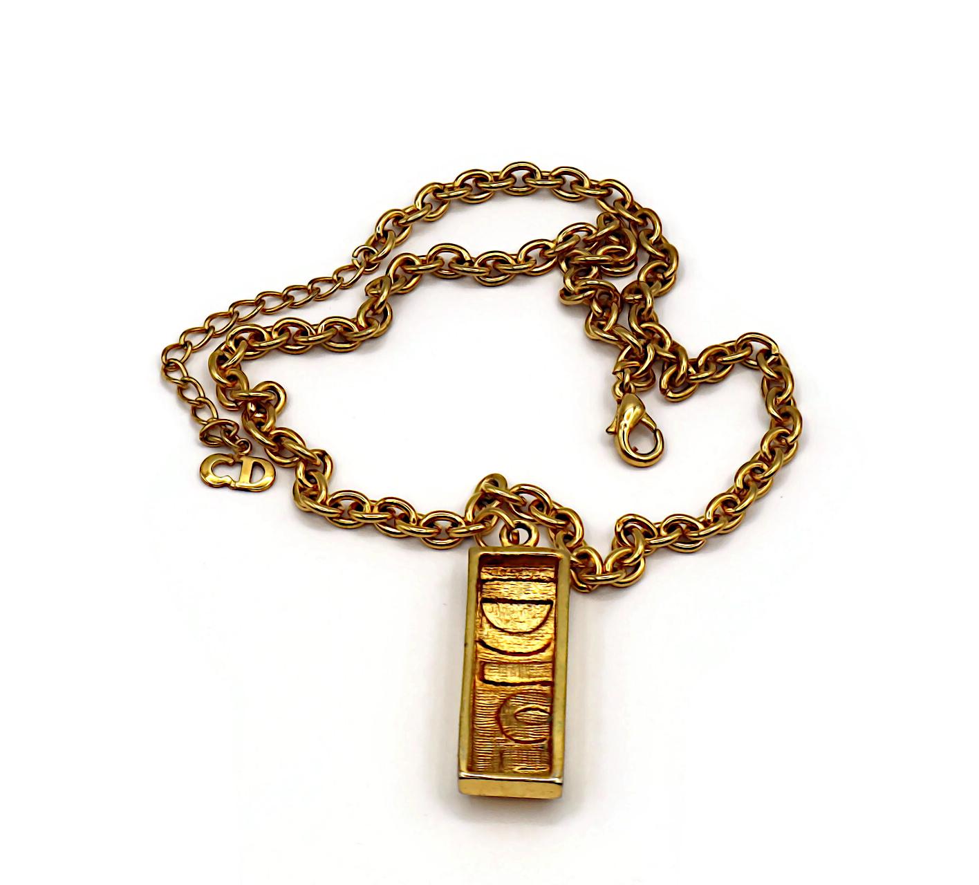 CHRISTIAN DIOR Collana vintage con ciondolo Jewell in vendita 9