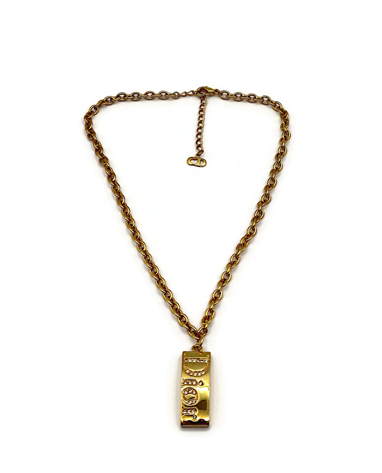 CHRISTIAN DIOR Collana vintage con ciondolo Jewell In condizioni buone in vendita a Nice, FR