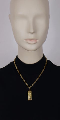 CHRISTIAN DIOR Vintage Jewelled Pendant Necklace