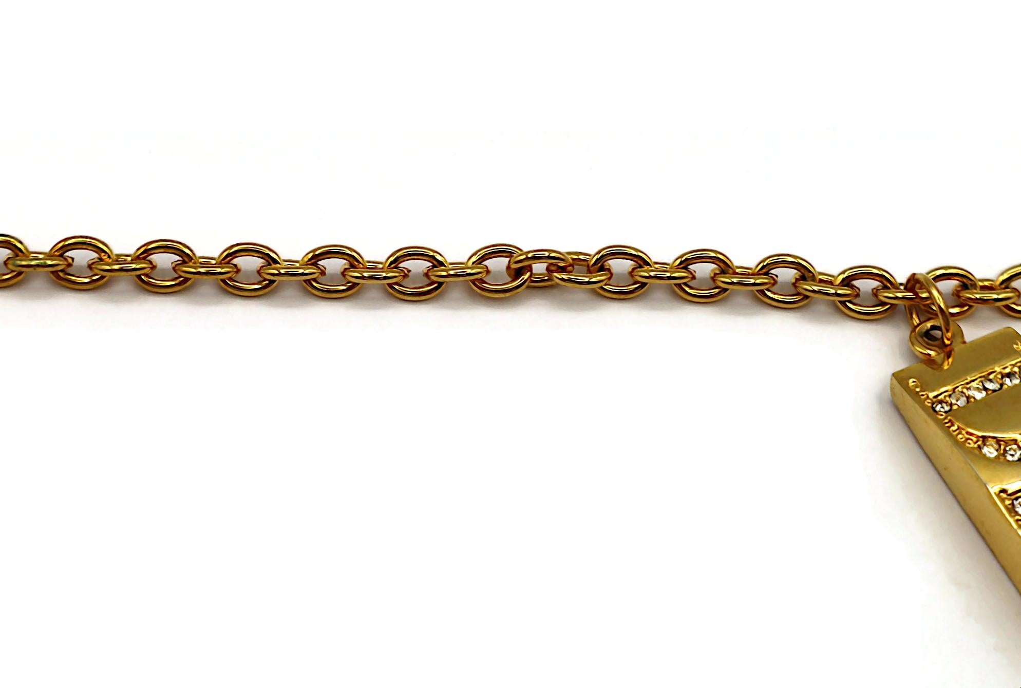 CHRISTIAN DIOR Collana vintage con ciondolo Jewell in vendita 3
