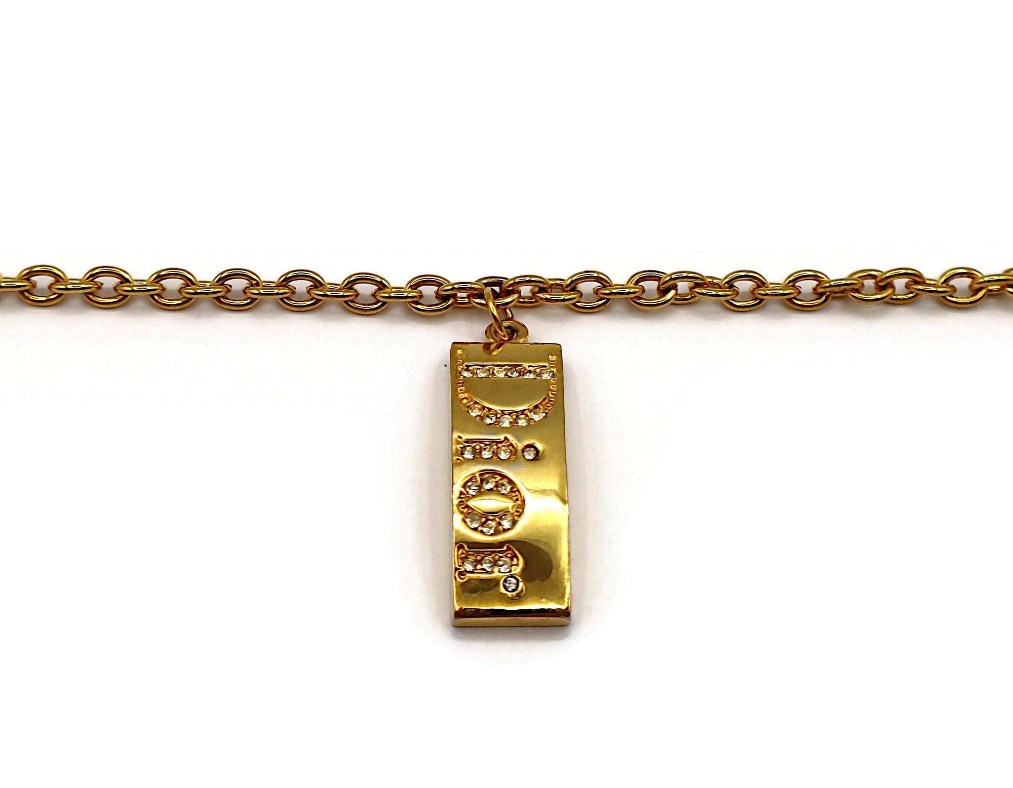CHRISTIAN DIOR Collana vintage con ciondolo Jewell in vendita 4