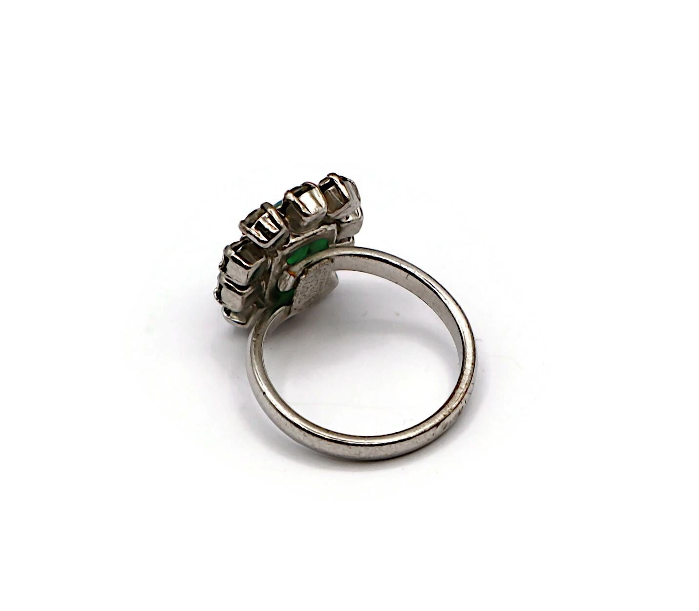 CHRISTIAN DIOR Vintage Jewelled Ring, 1971 For Sale 3