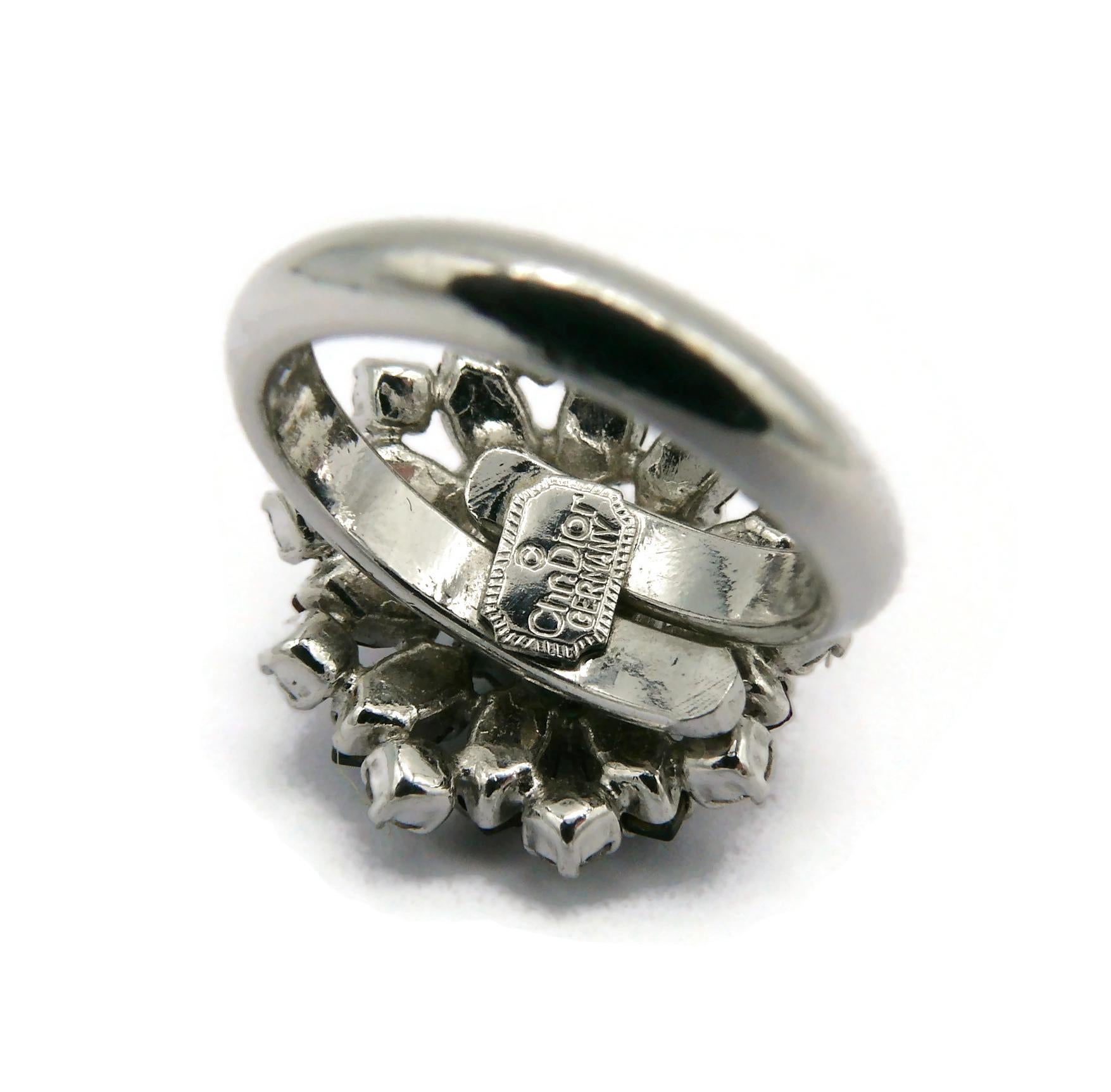CHRISTIAN DIOR Bague joaillerie vintage 1