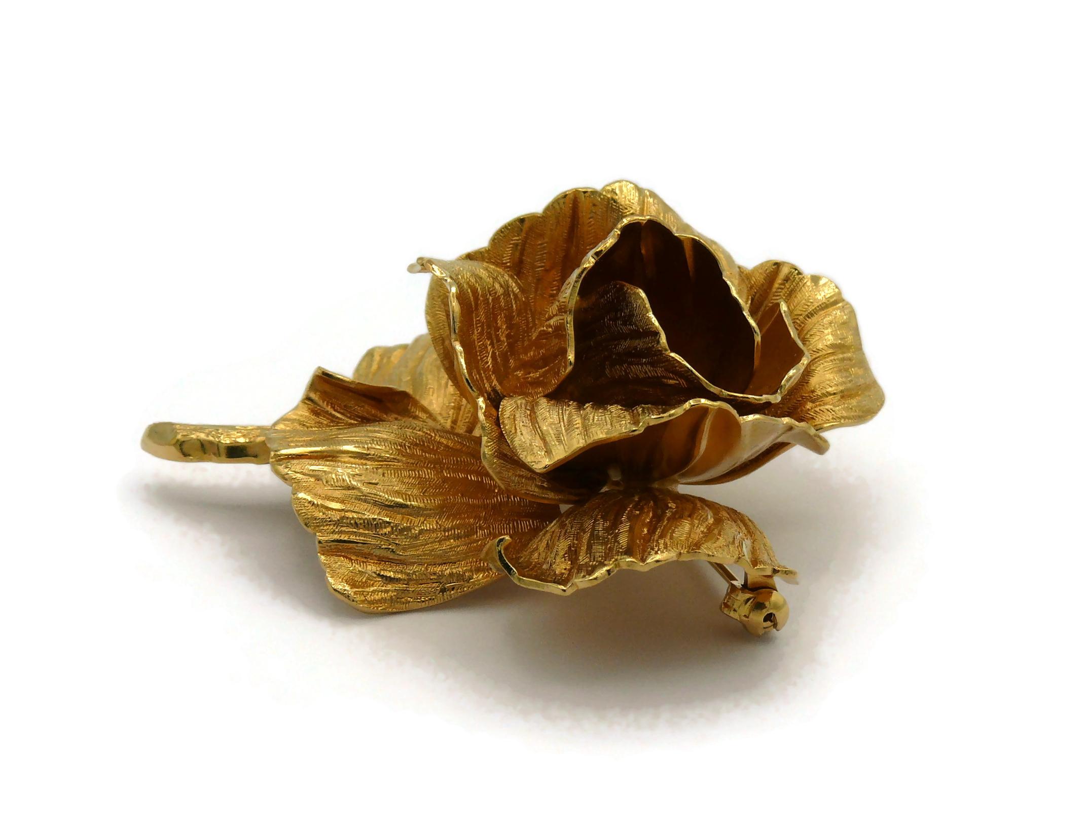 CHRISTIAN DIOR Broche vintage La Rose de Dior 7