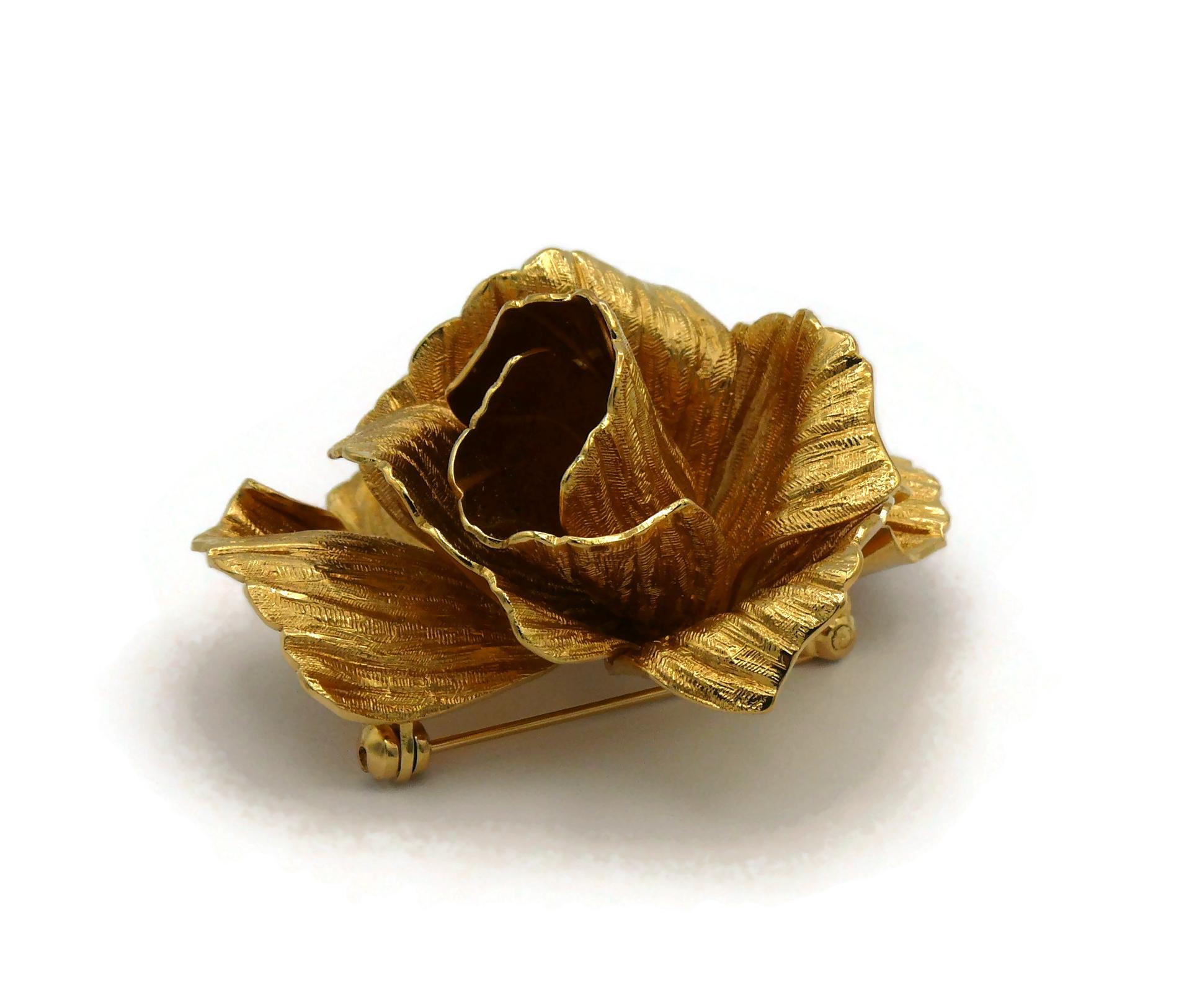 CHRISTIAN DIOR Broche vintage La Rose de Dior 8