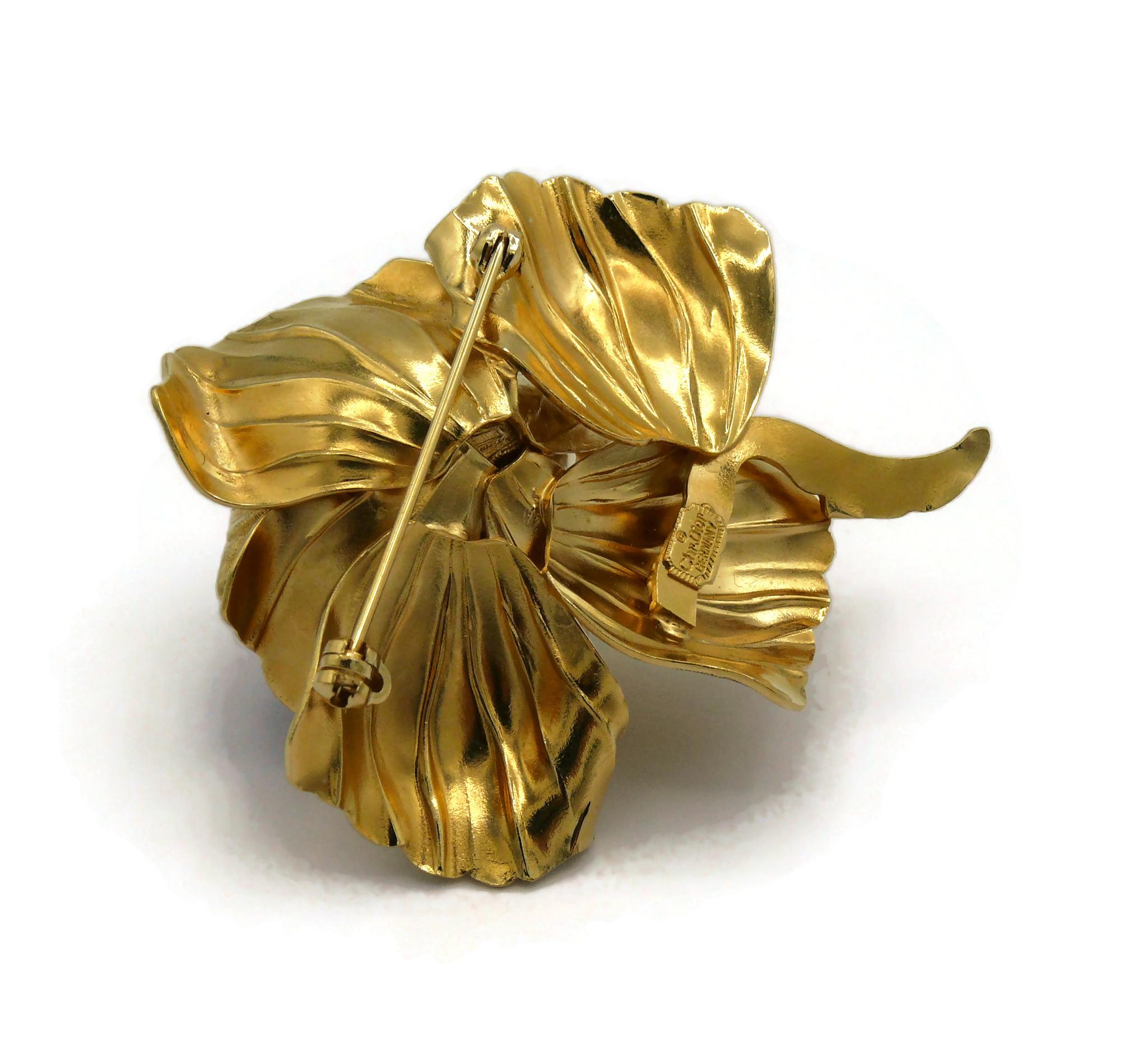 CHRISTIAN DIOR Broche vintage La Rose de Dior 9