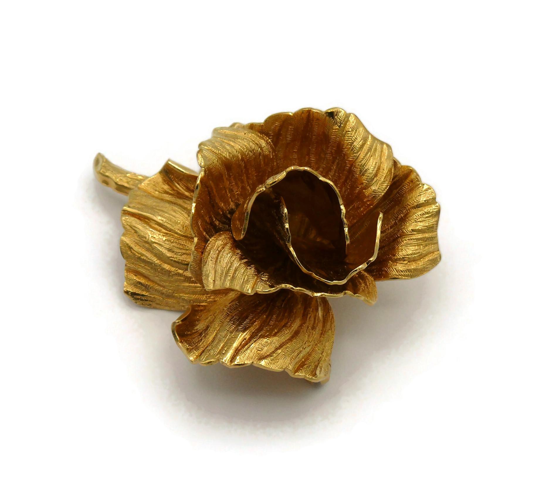 CHRISTIAN DIOR Broche vintage La Rose de Dior 2