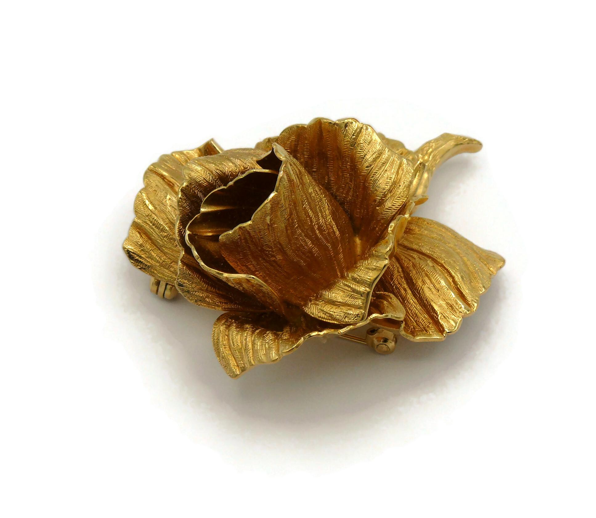 CHRISTIAN DIOR Broche vintage La Rose de Dior 3