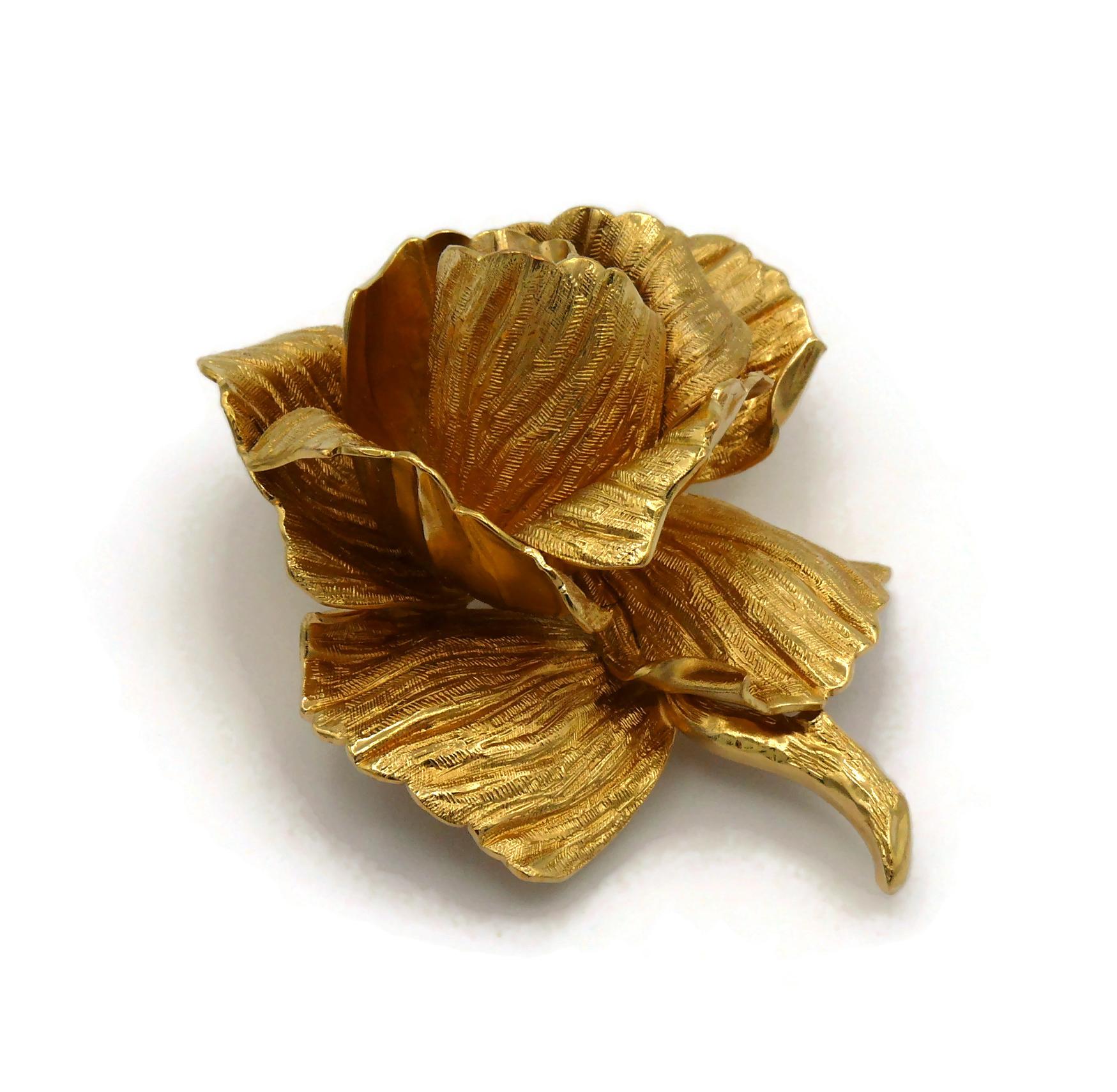 CHRISTIAN DIOR Broche vintage La Rose de Dior 4