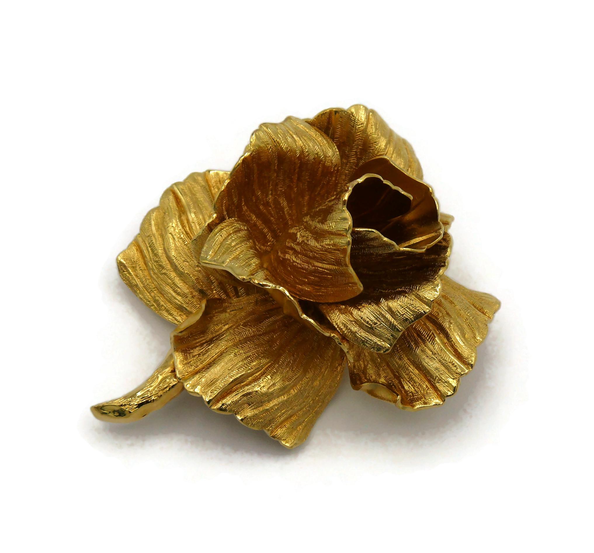 CHRISTIAN DIOR Broche vintage La Rose de Dior 5