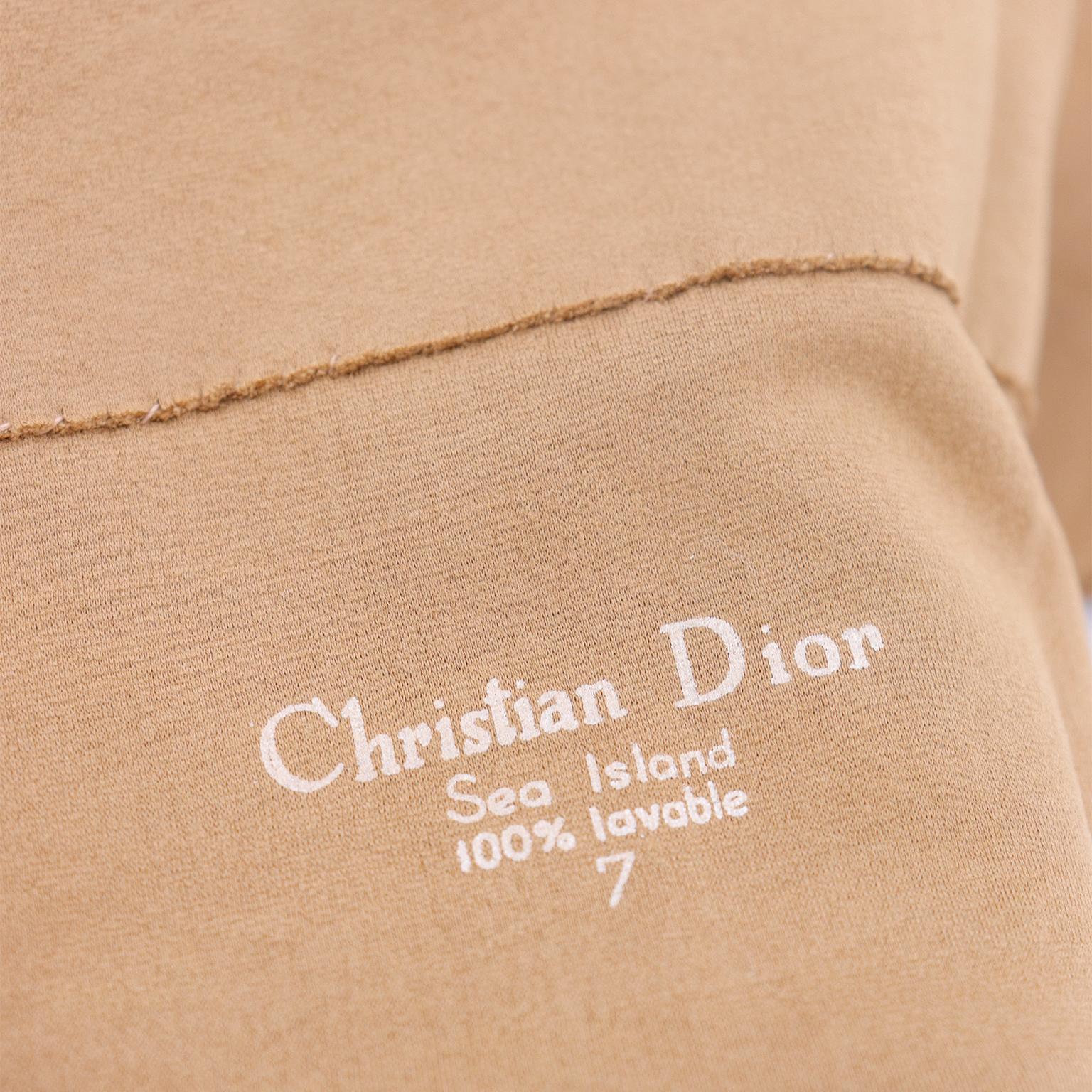 Christian Dior Vintage Damen Sea Island I Magnin Handschuhe im Zustand „Hervorragend“ im Angebot in Portland, OR