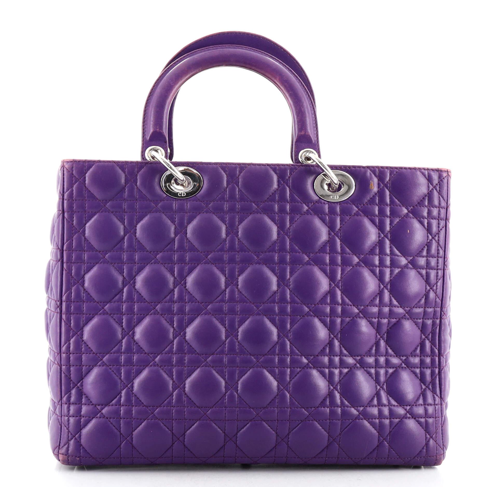lady dior bag purple