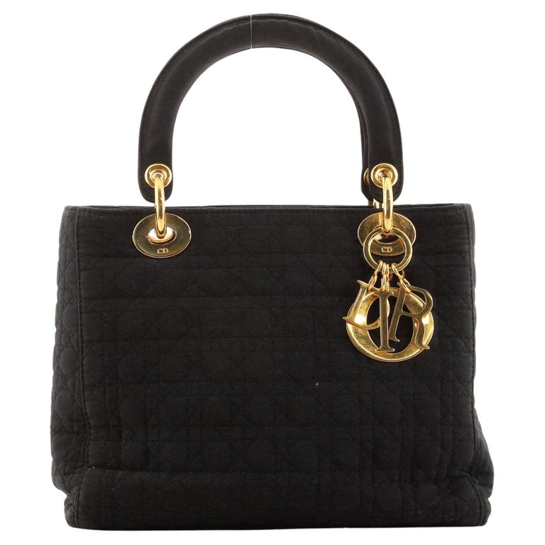 Christian Dior Vintage Lady Dior Bag Cannage Quilt Nylon Medium at 1stDibs — free download
