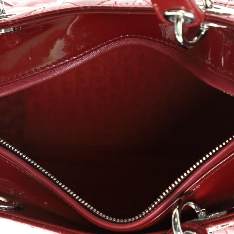 Women's or Men's Christian Dior Vintage Lady Dior Bag Cannage Quilt Patent Medium