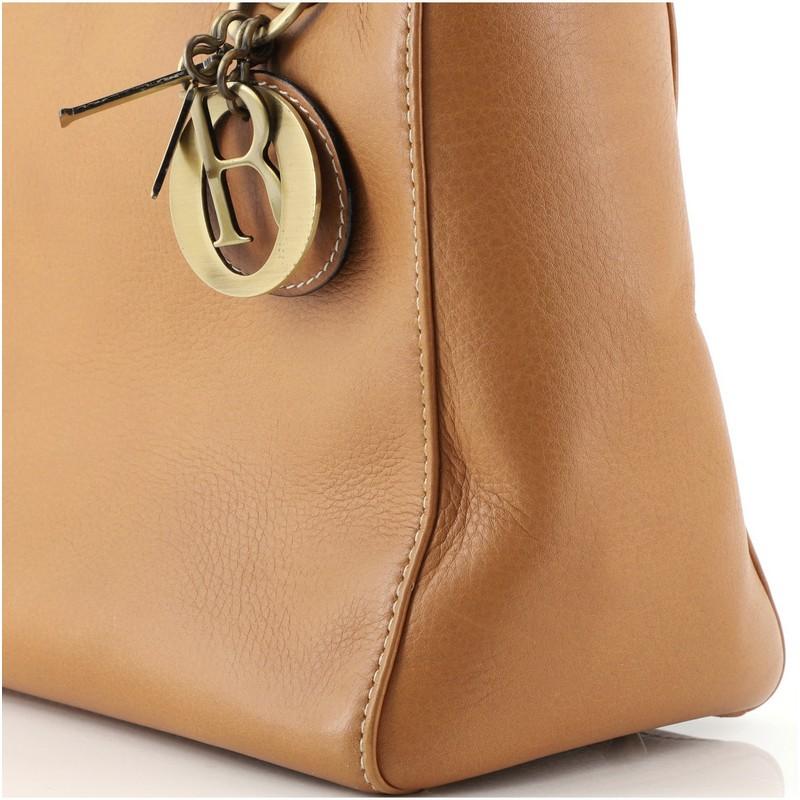 Christian Dior Vintage Lady Dior Bag Leather Medium 2