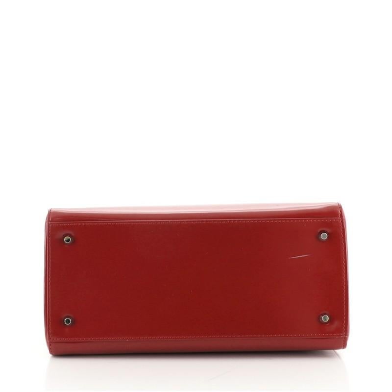 Christian Dior Vintage Lady Dior Bag Patent Medium In Good Condition In NY, NY