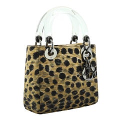 Sac vintage Lady Dior mini en toile imprimée - Christian Dior