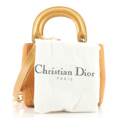 Christian Dior Vintage Lady Dior Diorissimo Wildleder Mini aus Wildleder