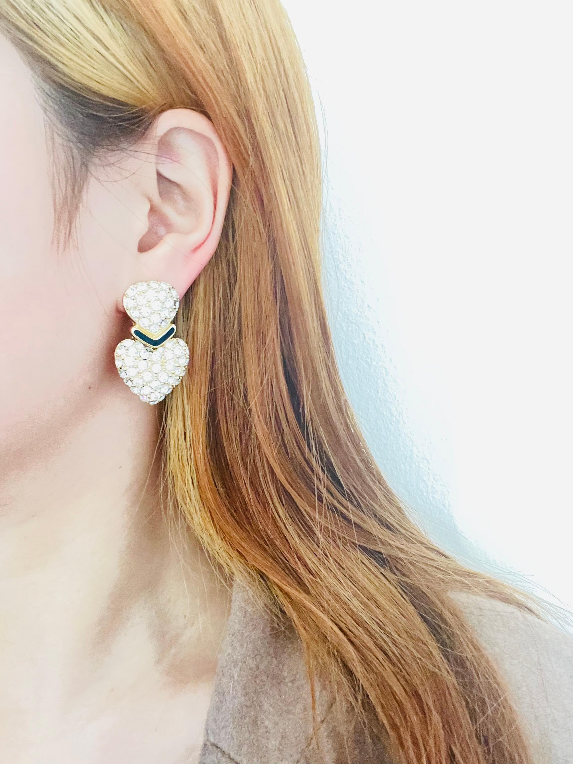 dior heart earrings