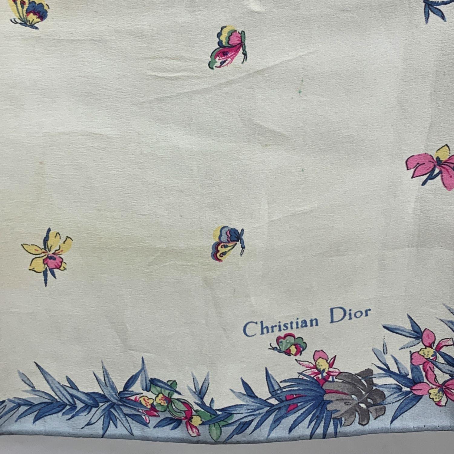 dior butterfly scarf