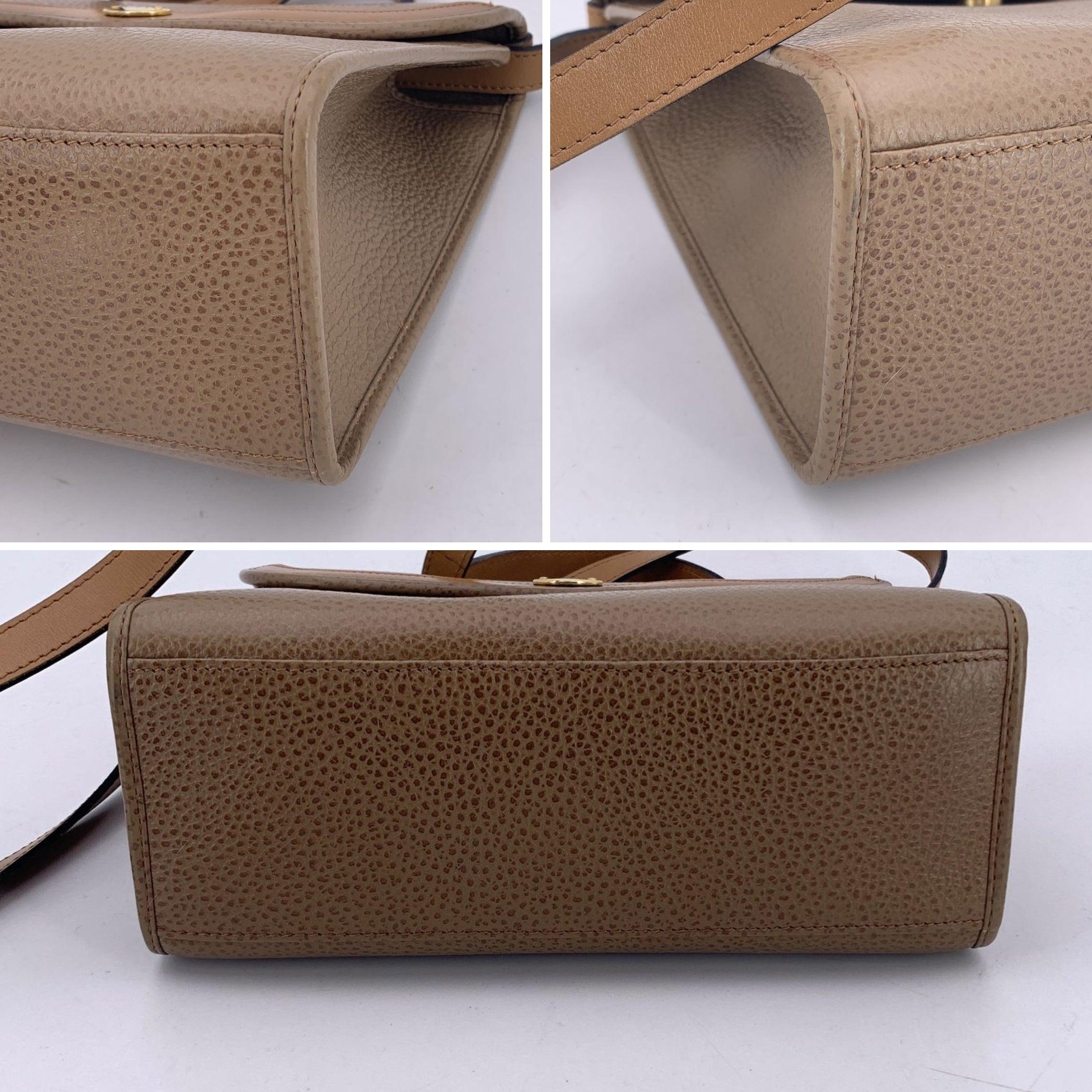 Women's Christian Dior Vintage Light Brown Leather 2 Way Bag Shoulder Bag For Sale