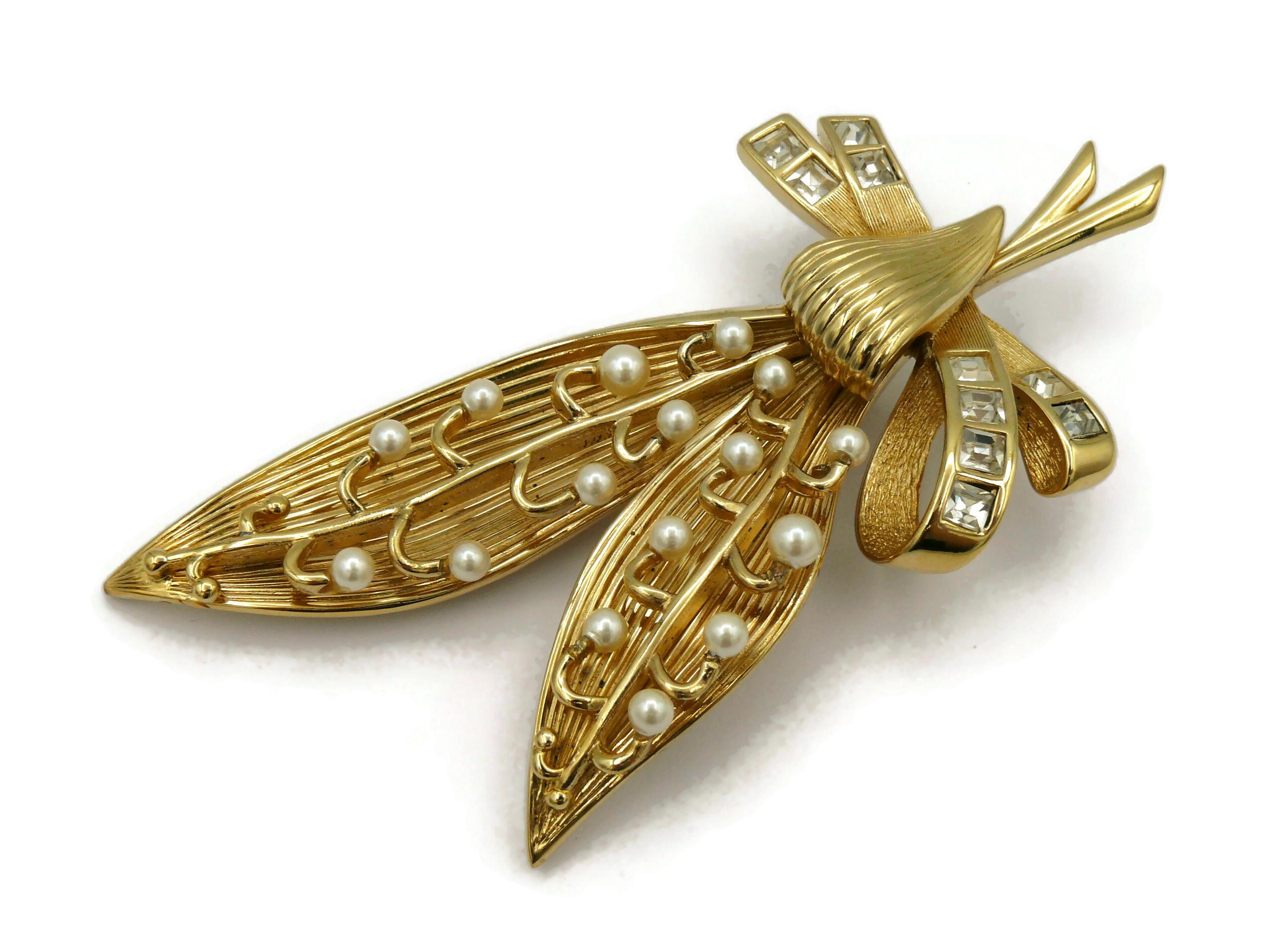 CHRISTIAN DIOR Vintage Lily of the Valley Brooch 1