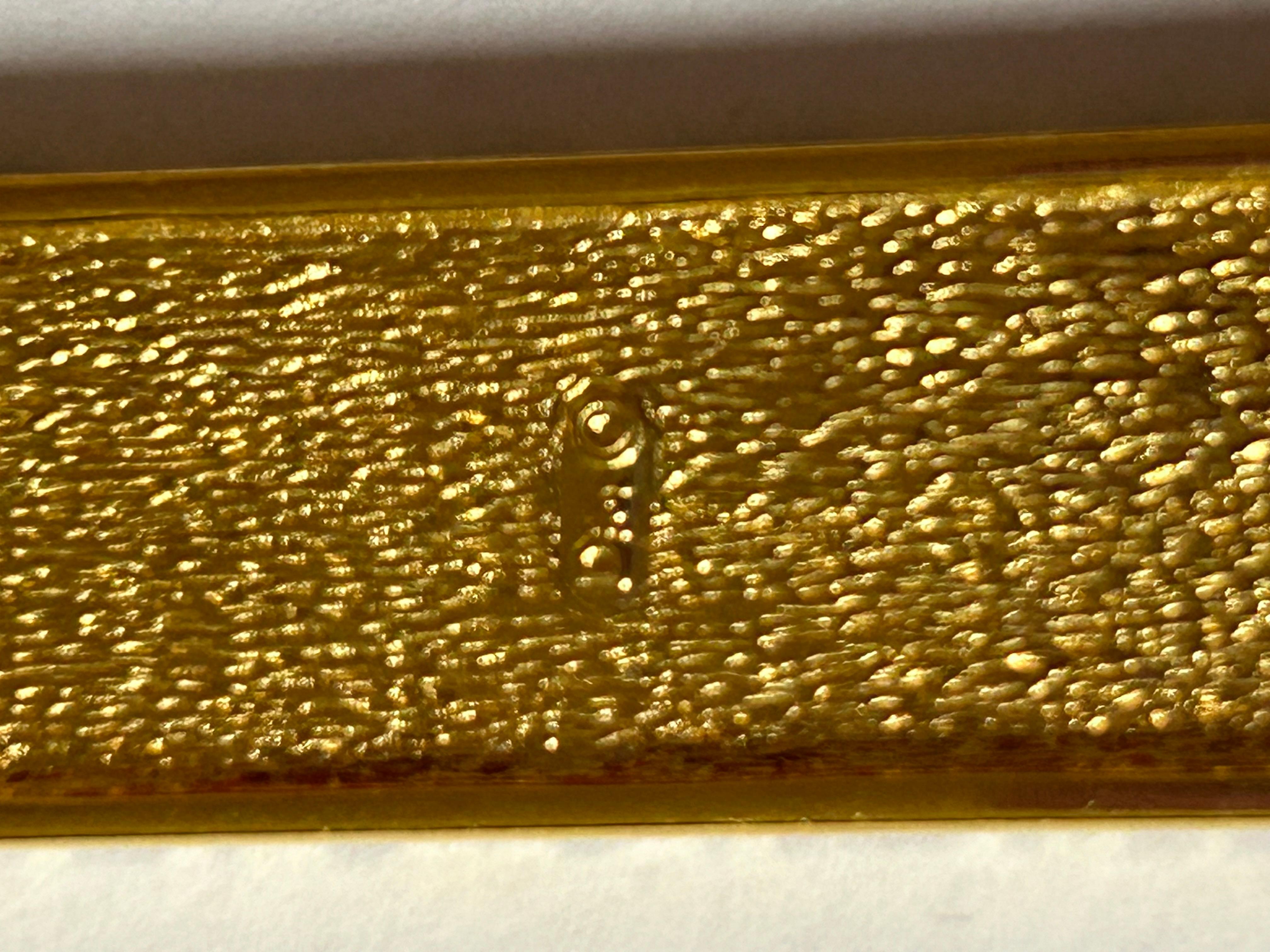 Christian Dior Vintage Logo Sign Trotter Oblique Monogram Gold Lariat Necklace For Sale 3