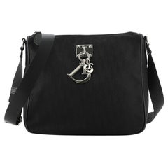 Christian Dior Vintage Lovely Zip Crossbody Diorissimo Nylon and Leather Small