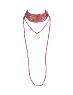 Christian Dior vintage Masai Choker Pink