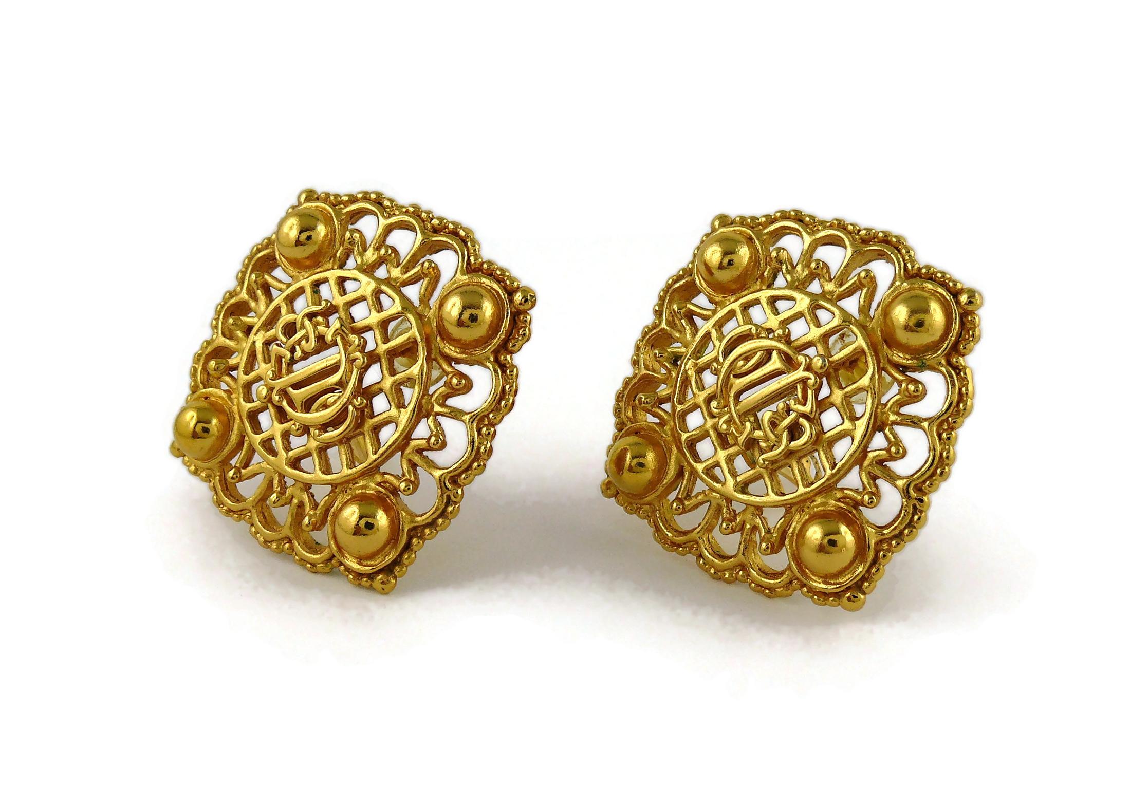 massive gold earrings