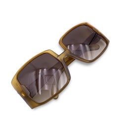 Christian Dior Vintage Military Green Oversize Square 2004 Sunglasses