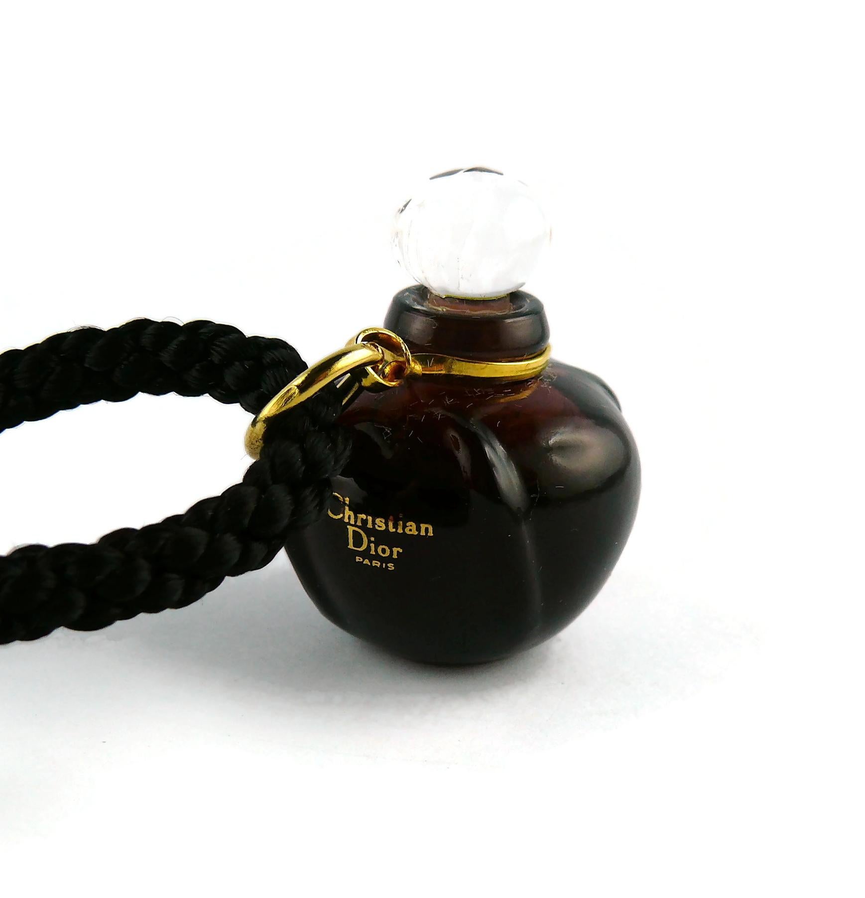 Christian Dior Vintage Miniature Parfümflasche Anhänger Halskette im Angebot 11