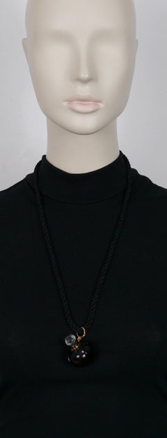 Christian Dior Vintage Miniature Perfume Bottle Pendant Necklace