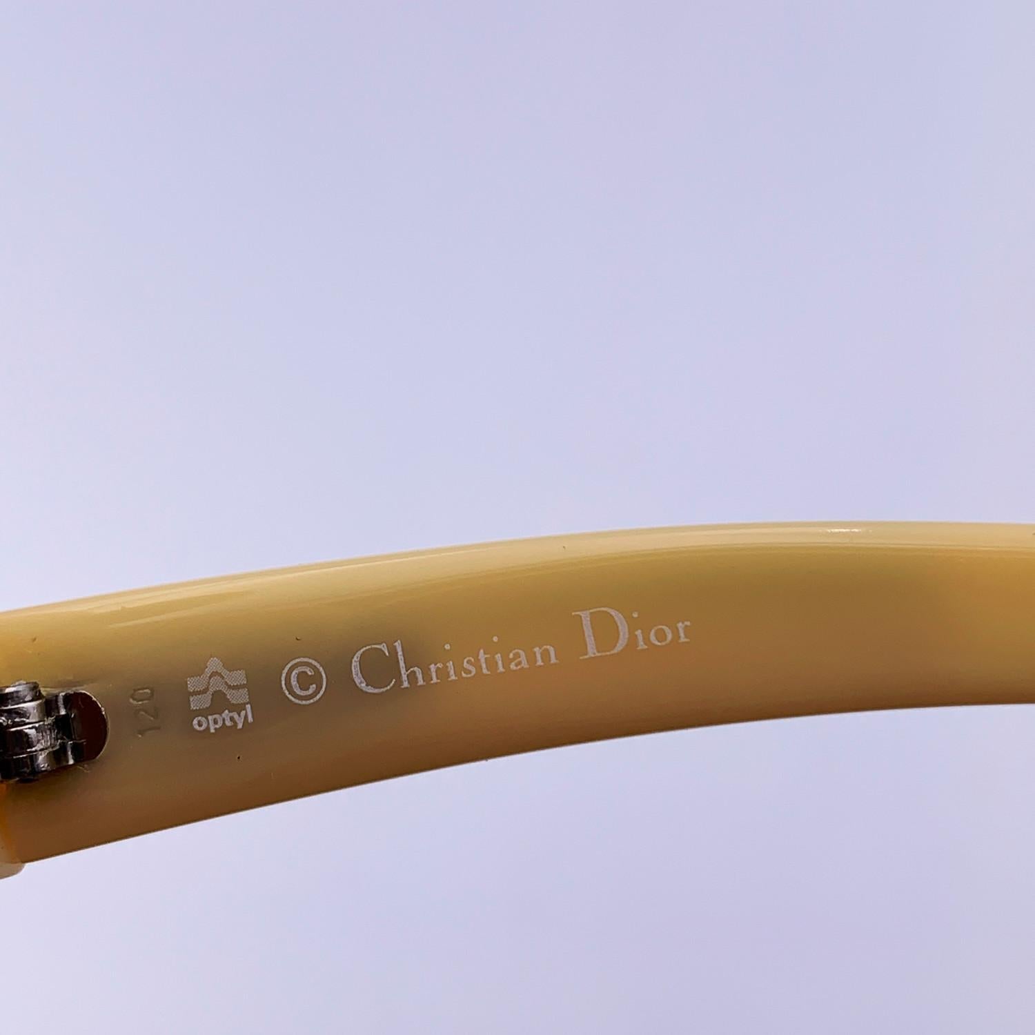 Christian Dior Vintage Mint Beige Oversize Sunglasses 2040 65mm 130mm 1