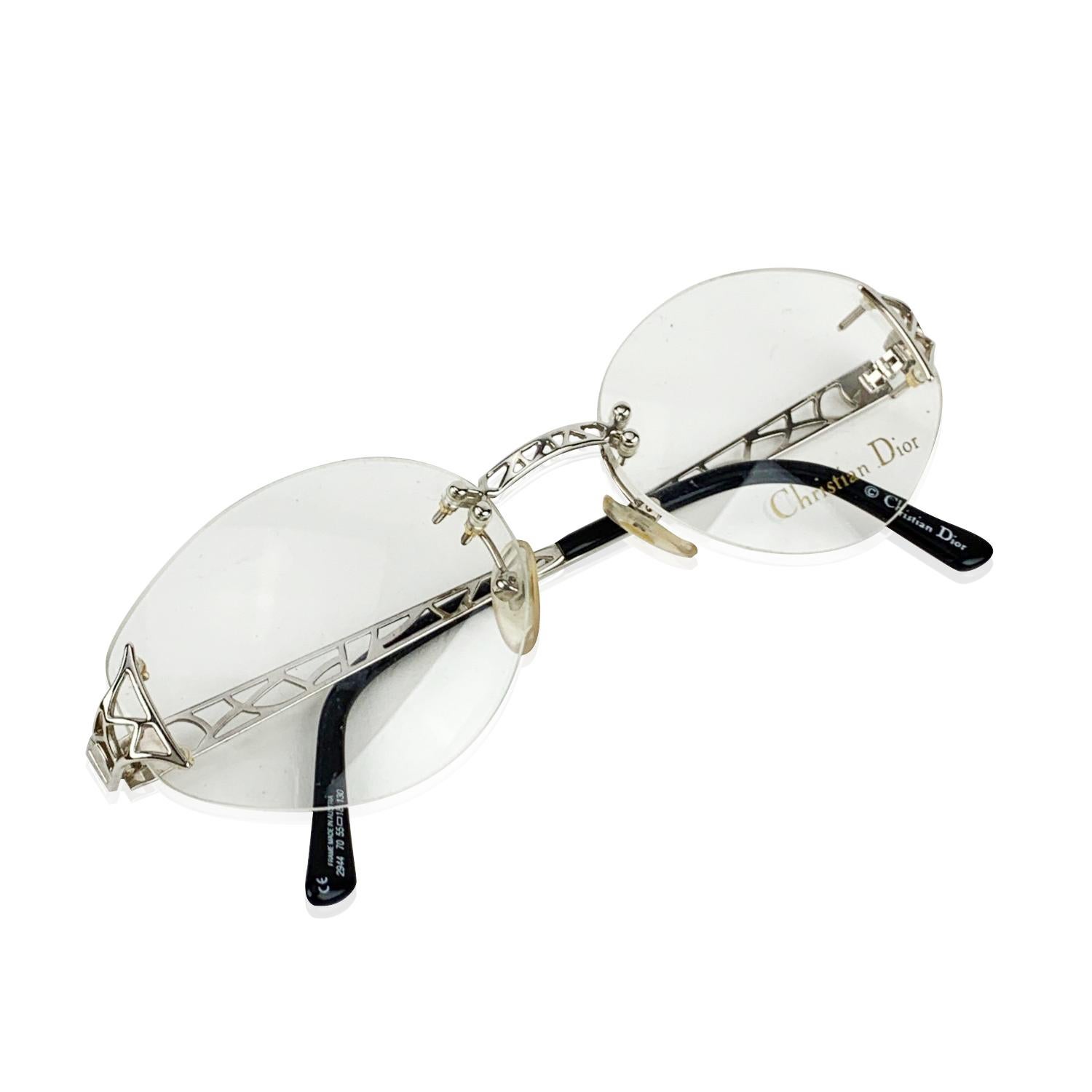 Christian Dior Vintage Mint Rimless Eyeglasses 2944 55/18 130 mm In New Condition In Rome, Rome