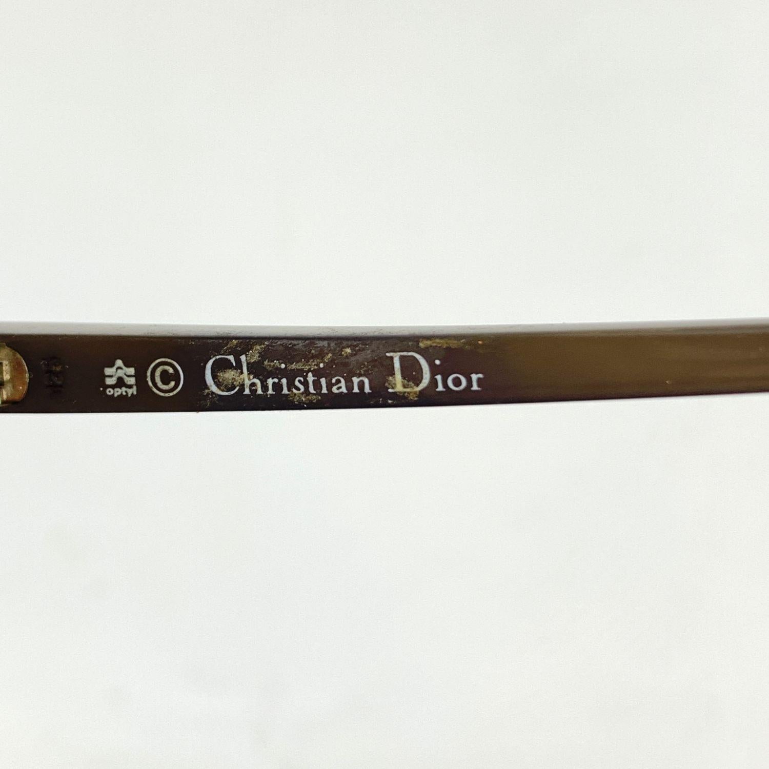 Beige Christian Dior Vintage Mint Unisex Eyeglasses 2293 Optyl 57/13 125 mm