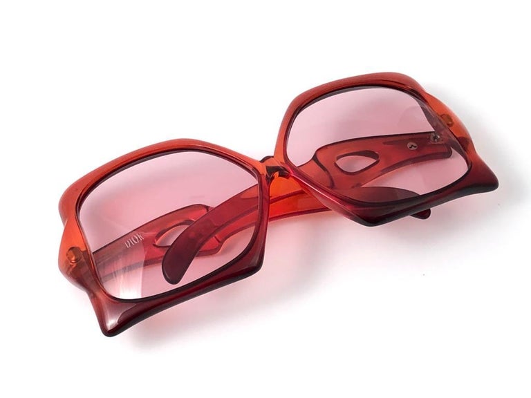 Christian Dior Vintage Miss Dior Candy Red Oversized Optyl