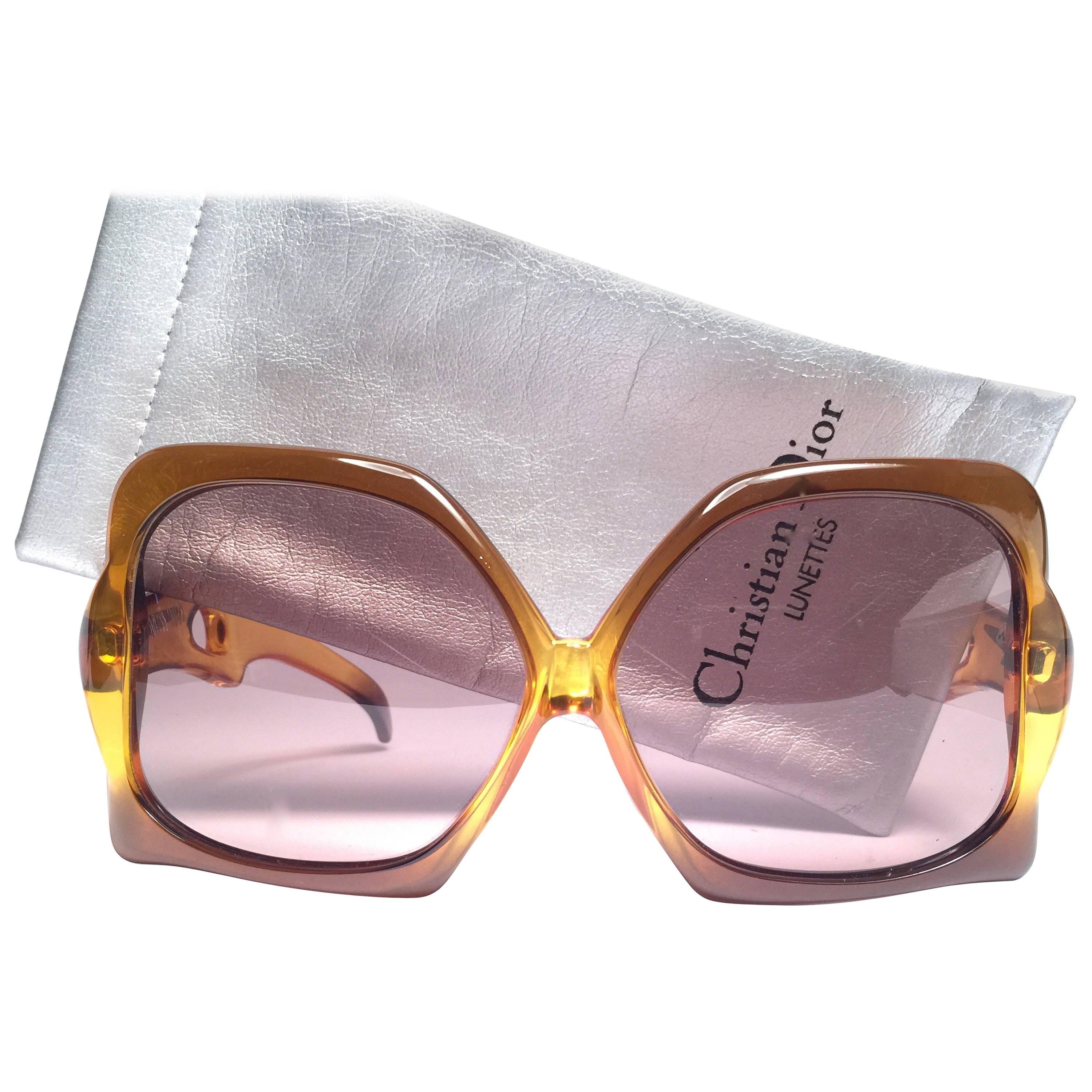 Christian Dior Vintage Miss Dior Oversized Optyl Sunglasses, 1970s For Sale