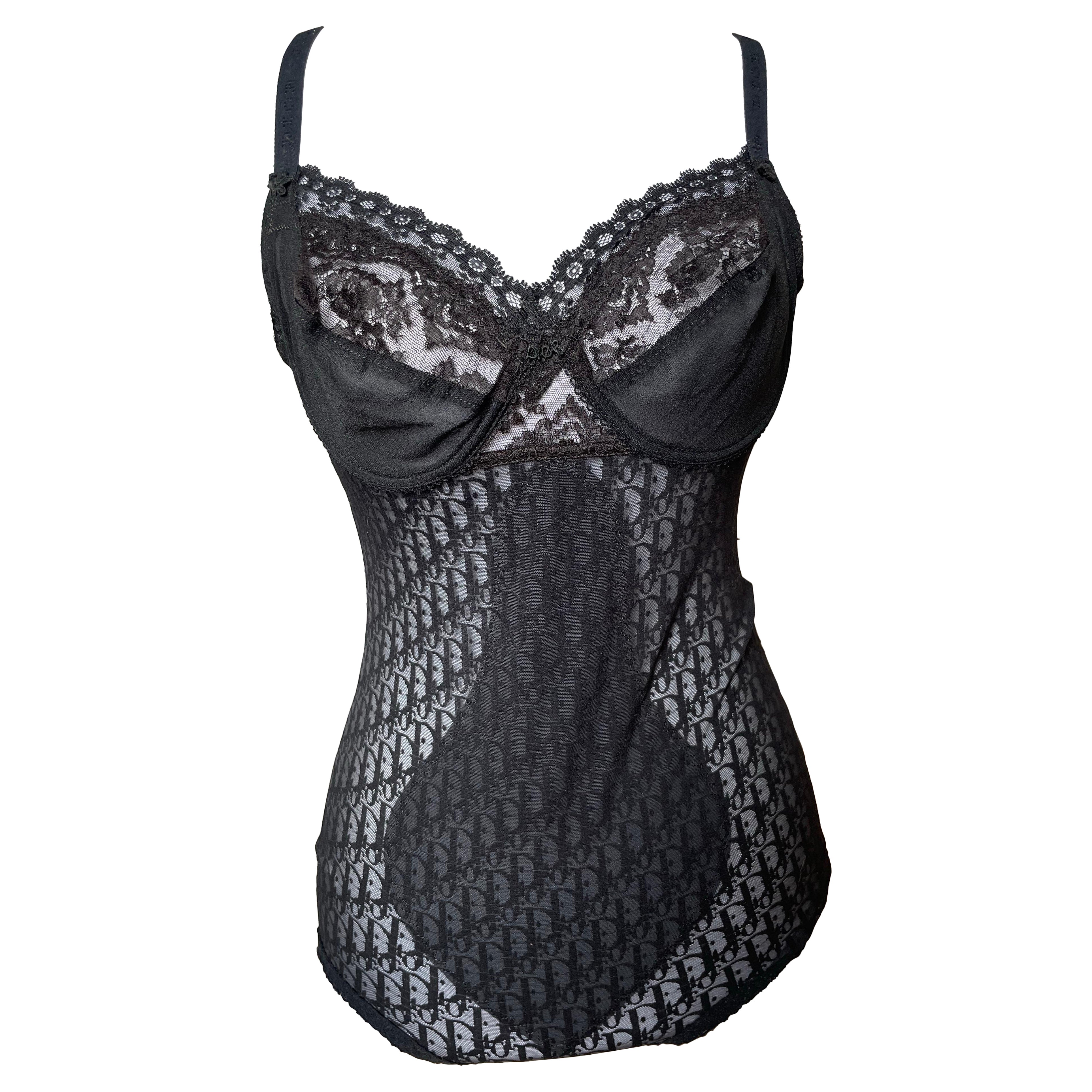 CHRISTIAN DIOR Body avec monogramme Vintage