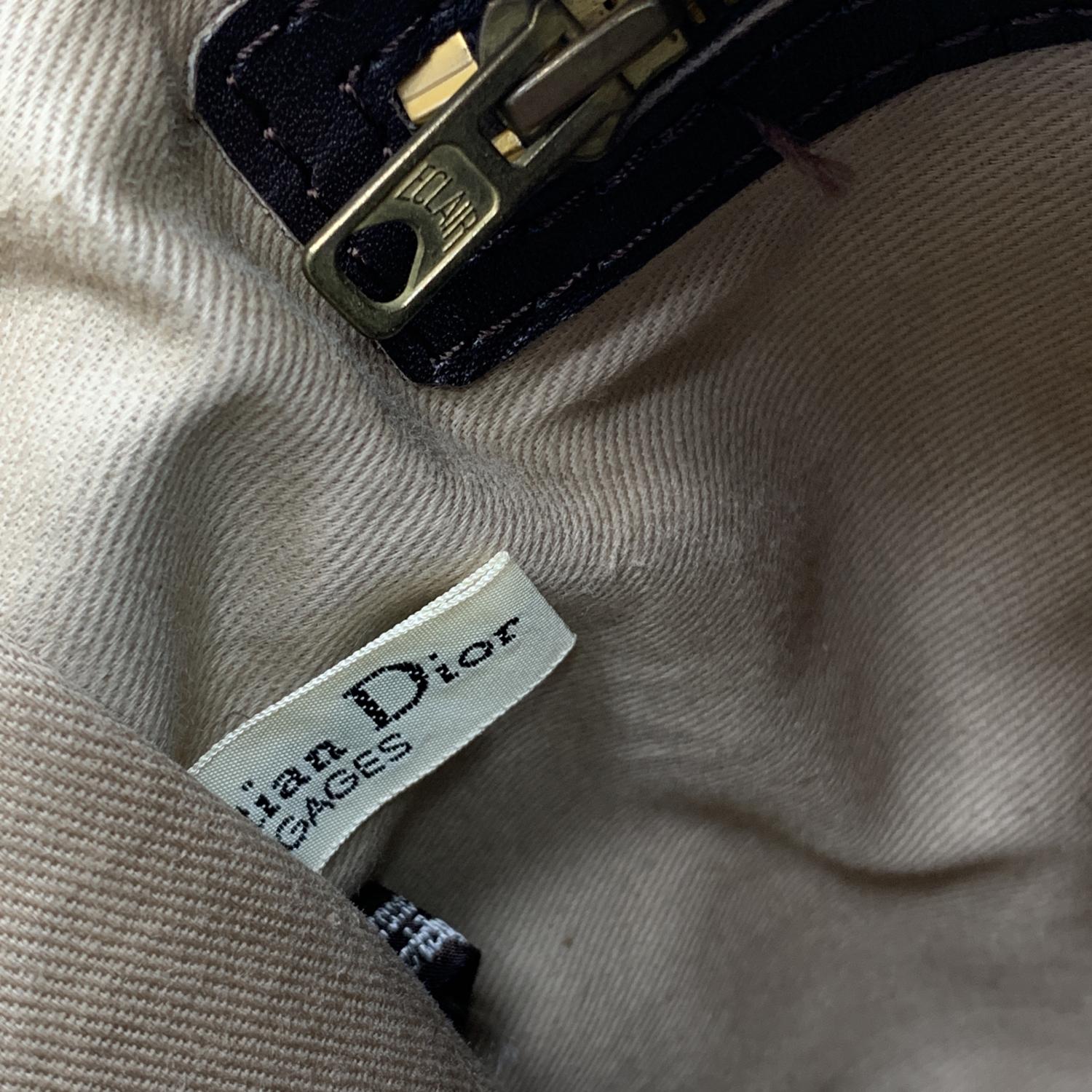 Christian Dior Vintage Monogramm braune Reise Unisex Weekender Tasche 4