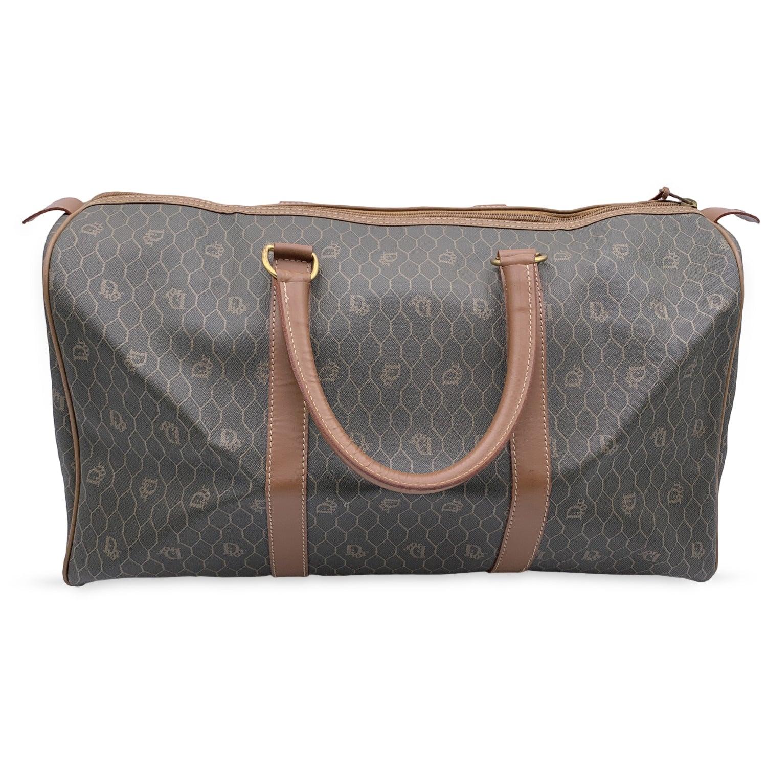 Christian Dior Vintage Monogram Duffle Travel Unisex Bag Handbag In Good Condition In Rome, Rome